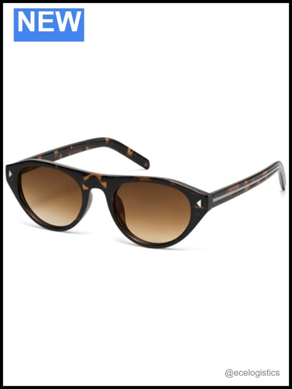 Retro Oval Cat Eye Sunglasses UV400 Protection Women Men